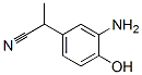 Benzeneacetonitrile,  3-amino-4-hydroxy--alpha--methyl- 化学構造式