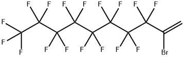 2-溴-3,3,4,4,5,5,6,6,7,7,8,8,9,9,10,10,10-十七氟-1-癸烯, 51249-65-1, 结构式
