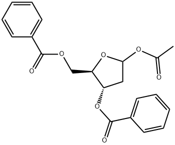 1-Acetyl-2-deoxy-3,5-di-O-benzoylribofuranose Structure