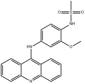 4'-(9-acridinylamino)methanesulfon-o-anisidide Structure