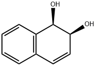 1,2-ジヒドロ-1β,2β-ナフタレンジオール 化学構造式