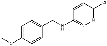 6-CHLORO-N-(4-METHOXYBENZYL)PYRIDAZIN-3-AMINE 结构式