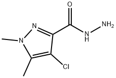 4-氯-1,5-二甲基-1H-吡唑-3-碳酰肼, 512809-15-3, 结构式