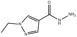 1H-Pyrazole-4-carboxylicacid,1-ethyl-,hydrazide(9CI) Structure