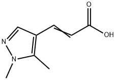 (E)-3-(1,5-Dimethyl-1H-pyrazol-4-yl)-acrylic acid Structure