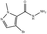 1H-Pyrazole-5-carboxylicacid,4-bromo-1-methyl-,hydrazide(9CI) Structure