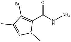 1H-Pyrazole-5-carboxylicacid,4-bromo-1,3-dimethyl-,hydrazide(9CI) Struktur