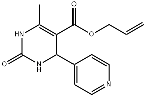 5-Pyrimidinecarboxylicacid,1,2,3,4-tetrahydro-6-methyl-2-oxo-4-(4-pyridinyl)-,2-propenylester(9CI) Struktur