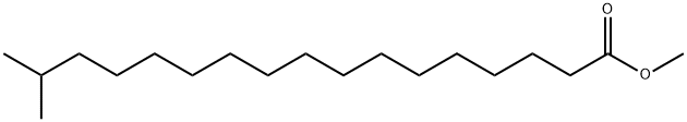 16-メチルヘプタデカン酸メチル 化学構造式