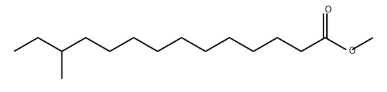12-メチルテトラデカン酸メチル 化学構造式