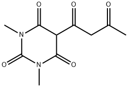 5-acetoacetyl-1,3-dimethyl-2,4,6(1H,3H,5H)-pyrimidinetrione Structure