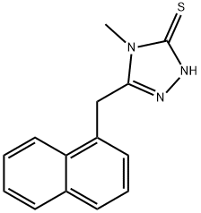 4-methyl-5-(1-naphthylmethyl)-4H-1,2,4-triazole-3-thiol Structure