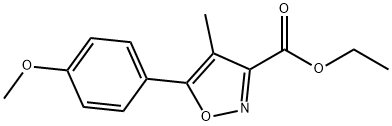3-Isoxazolecarboxylicacid,5-(4-methoxyphenyl)-4-methyl-,ethylester(9CI)|