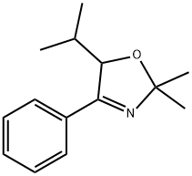 2,5-Dihydro-2,2-dimethyl-5-(1-methylethyl)-4-phenyloxazole,51304-33-7,结构式