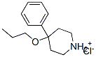 4-phenyl-4-propoxypiperidinium chloride Struktur