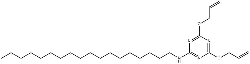 N-octadecyl-4,6-bis(allyloxy)-1,3,5-triazin-2-amine,51305-29-4,结构式