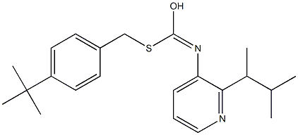 S-((4-(1,1-Dimethylethyl)phenyl)methyl)O-(1,2-dimethylpropyl)- 3-pyridinylcarbonimidothioate|