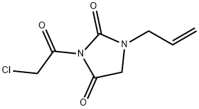 2,4-Imidazolidinedione, 3-(chloroacetyl)-1-(2-propenyl)- (9CI),51314-86-4,结构式