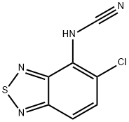 (5-Chloro-2,1,3-benzothiadiazol-4-yl)-cyanaMide 化学構造式