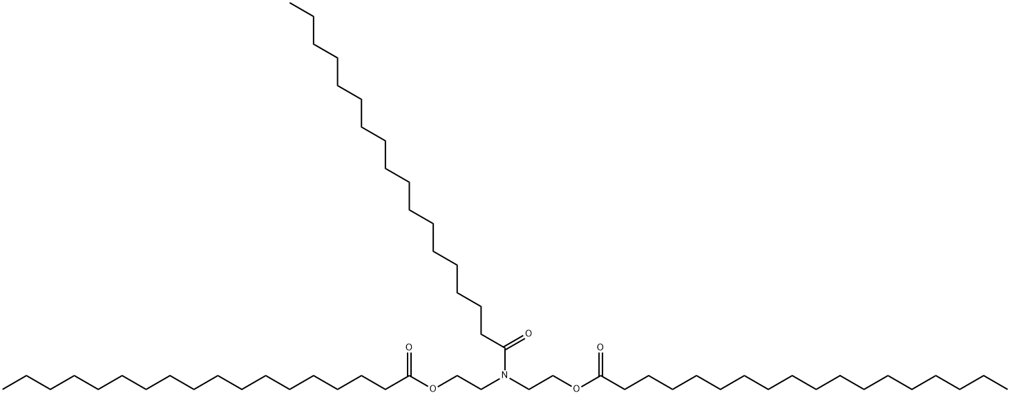 ビスステアリン酸[(1-オキソオクタデシル)イミノ]ビス(2,1-エタンジイル) 化学構造式