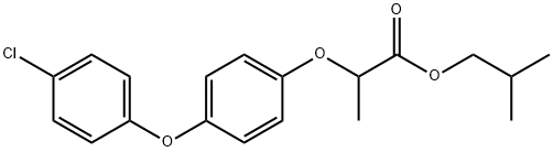 2-[4-(4-クロロフェノキシ)フェノキシ]プロピオン酸イソブチル 化学構造式