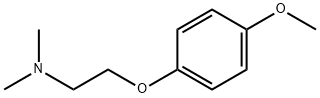 [2-(4-メトキシフェノキシ)エチル]ジメチルアミン 化学構造式