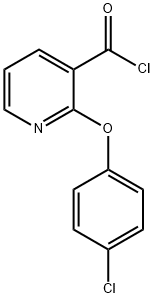 2-(4-CHLOROPHENOXY)PYRIDINE-3-CARBONYL CHLORIDE Struktur
