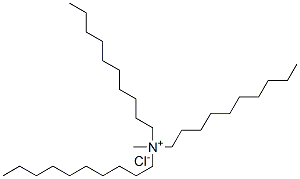 1-Decanaminium, N,N-didecyl-N-methyl-, chloride Struktur