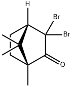 3,3-ジブロモボルナン-2-オン 化学構造式
