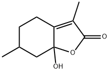 3,6-dimethyl-7a-hydroxy-5,6,7,7a-tetrahydrobenzofuran-2(4H)-one Structure