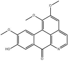 9-Hydroxy-1,2,10-trimethoxy-7H-dibenzo[de,g]quinolin-7-one 结构式