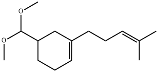 5-(dimethoxymethyl)-1-(4-methylpent-3-enyl)cyclohexene 结构式