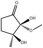 Cyclopentanone, 2,3-dihydroxy-2-methoxy-3-methyl-, (2R,3S)- (9CI),514213-32-2,结构式