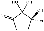 Cyclopentanone, 2,2,3-trihydroxy-3-methyl-, (3S)- (9CI) 化学構造式