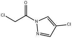 1H-Pyrazole,4-chloro-1-(chloroacetyl)- 化学構造式
