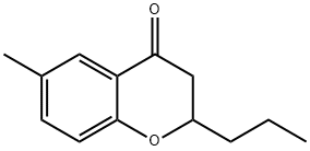 2,3-Dihydro-6-methyl-2-propyl-4H-1-benzopyran-4-one Struktur