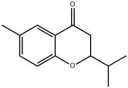 2,3-Dihydro-6-methyl-2-isopropyl-4H-1-benzopyran-4-one Struktur