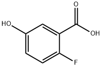 2-フルオロ-5-ヒドロキシ安息香酸 化学構造式