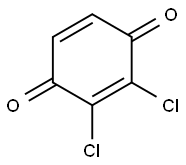 2,3-ジクロロ-p-ベンゾキノン 化学構造式