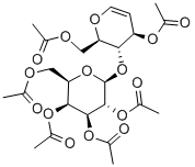 六-O-乙酰基-呋喃葡烯糖-5-半乳糖甘, 51450-24-9, 结构式