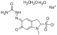 カルバゾクロムスルホン酸ナトリウム三水和物 化学構造式