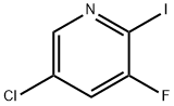 5-chloro-3-fluoro-2-iodopyridine 化学構造式