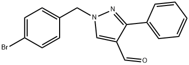 1-(4-BROMOBENZYL)-3-PHENYL-1H-PYRAZOLE-4-CARBALDEHYDE Struktur