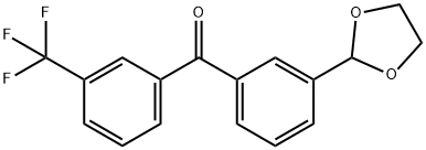 3-(1,3-DIOXOLAN-2-YL)-3'-TRIFLUOROMETHYLBENZOPHENONE Struktur