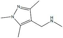N-methyl(1,3,5-trimethyl-1H-pyrazol-4-yl)methanamine hydrochloride,514816-08-1,结构式