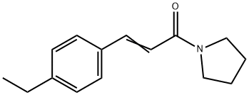 Pyrrolidine, 1-[3-(4-ethylphenyl)-1-oxo-2-propenyl]- (9CI) 化学構造式