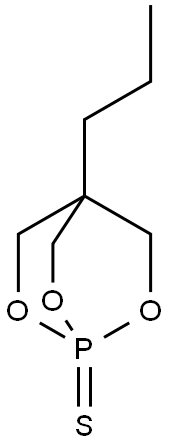 4-Propyl-2,6,7-trioxa-1-phosphabicyclo[2.2.2]octane-1-thione Struktur
