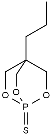 4-Propyl-2,6,7-trioxa-1-phosphabicyclo[2.2.2]octane-1-thione Structure