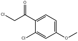 Ethanone, 2-chloro-1-(2-chloro-4-methoxyphenyl)- (9CI) Structure