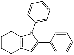 4,5,6,7-Tetrahydro-1,2-diphenyl-1H-indole Struktur
